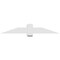 Ekena Millwork Eugene Architectural Grade PVC Gable Bracket, 60"W x 10"H x 4"D x 6"F, 4/12 Pitch GBP060X10X0406EUG00 - alternate 3